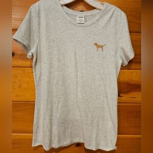 Victoria's Secret Light Gray Dog Tee